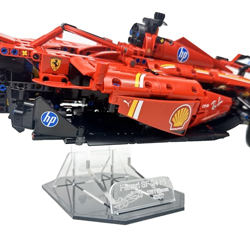 Base de exhibición acrílica para LEGO Ferrari SF-24 escaparate resistente de Fórmula 1 3