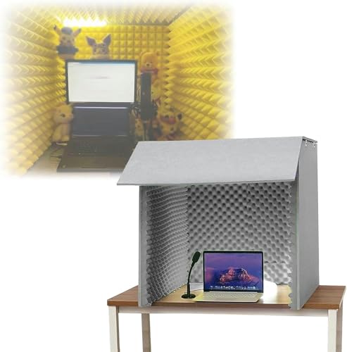 Boîtier insonorisé de bureau et salle studio portable pour microphone - 2