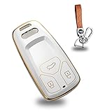 Llavero ideal para coche: nuestro llavero tiene una protección completa de 360 grados. Esto puede evitar eficazmente que tu llave sufra golpes y arañazos. Se puede utilizar como un regalo para familiares, amigos y amantes.