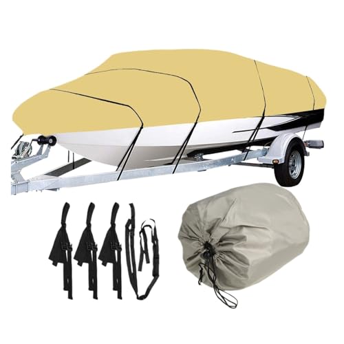 Cubierta Resistente For Barco 210D 11-22FT For Casco En V Al Agua Resistente Al Viento Y Segura(11-13FT)