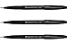 Pentel Fude Touch Sign Pen Black Felt Pen Like Brush Stroke (SES15C-A) 3 Set