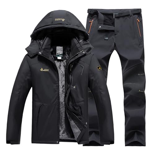 Combinaison de ski homme veste d'hiver chaude pantalon imperméable vêtement de sport de plein air