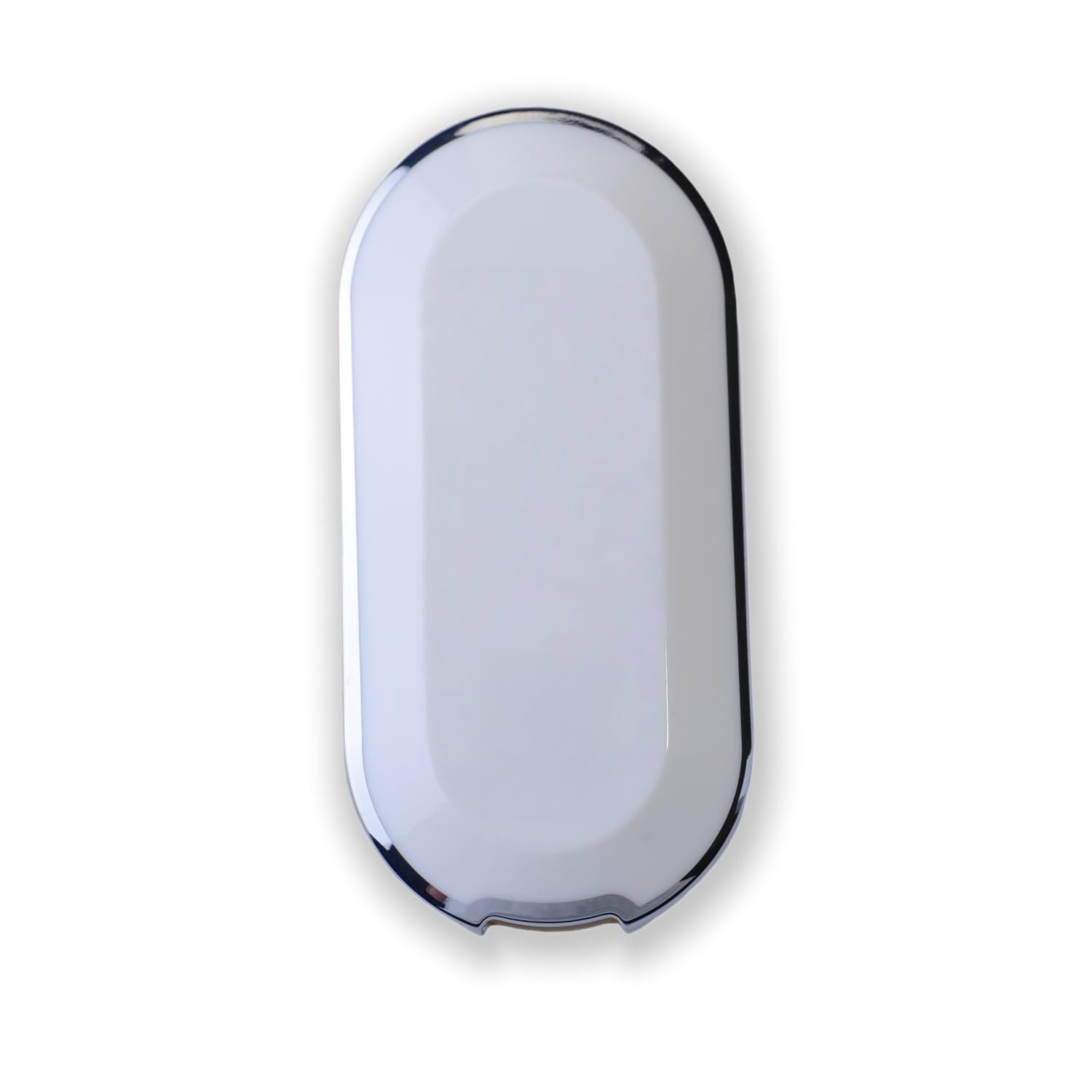 RUXYAXFOL TPU Cover Chiave Auto per Fiat 500 Punto Bravo Brava Panda Doblo Ducato Idea Line Ulysse Tipo Lancia Ypslon Delta Musa Custodie Chiave Auto, 2 pezzi, bianco argento