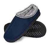  Dunlop Zapatillas Casa Hombre, Zapatillas Hombre Interior Forro Polar, Pantuflas Hombre Suela Antideslizante, Regalos Originales para Hombre y Adolescentes (43, Azul, Numeric_43)