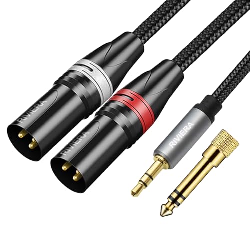 Câble audio 3,5 ST-2 x XLR à faible bruit pour instrument 6 m