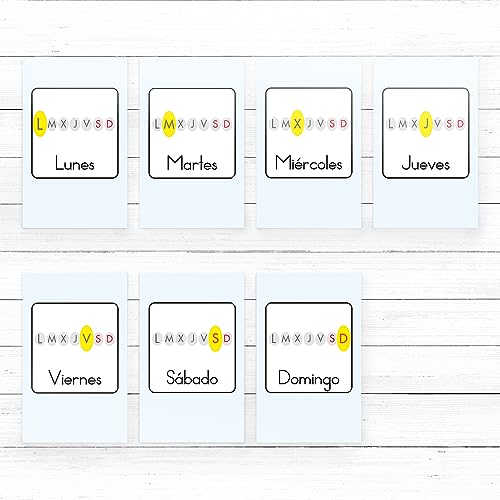 Calendario Niños Montessori | Calendario Semanal Infantil | Calendario Infantil Educativo Con Pictogramas de Editorial GEU (Español) - imagen 6