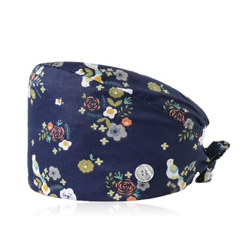 Gorro quirúrgico tamaño ajustable, gorro quirúrgico, gorro de quirófano, gorro de quirófano para dentista enfermera para mujeres y hombres
