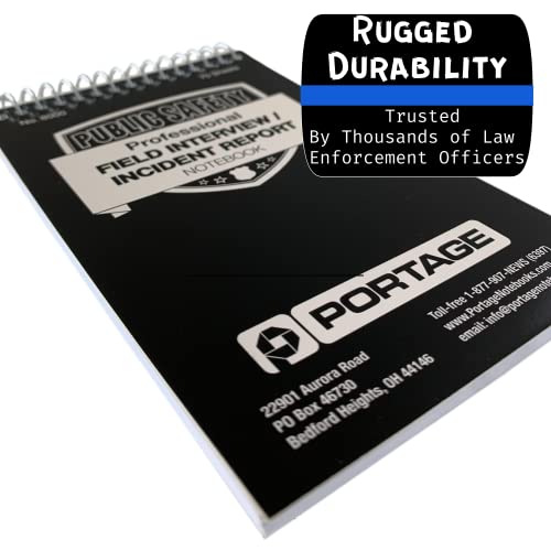 image for Portage Public Safety Police Field Interview Notebook – Top Bound Sp