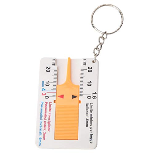 Round Tyre Tread Depth Gauge, Portable Tire Depth Measuring Tool Keychain For Car And Van, Shopping Trolley Coin Keyring - View #13