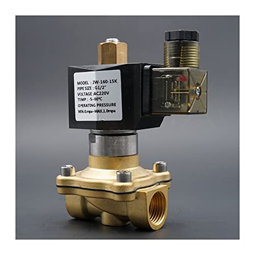 Électrovanne en laiton 1/2 pouce DC 24V normalement ouverte avec joint EPDM résistant - 4