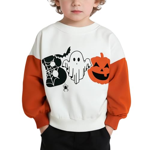 Size 2-6 Years Toddler Boys Clothes Halloween Long Sleeve Sweatshirt Tops Kids Halloween Clothing