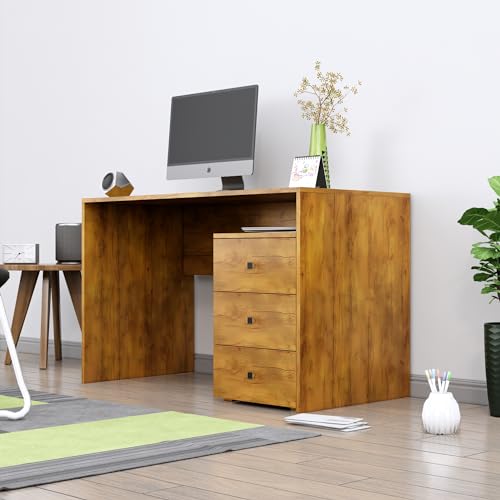 Image of Bniture Wooden Study Table for Home with Bottom Storage | Engineered Wood Study Table with Book Shelf | Multi Purpose Computer Desk for Writing | Laptop Table for Office & Home | Giant Wood