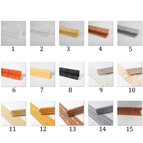 Borde de papel tapiz autoadhesivo 3D de espuma flexible para pared 6