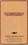 1984 Camaro Owner's Manual Reprint Berlinetta Z/28