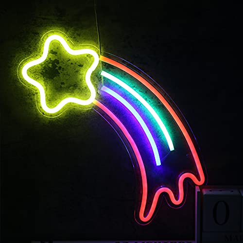 Image of 5V White Love LED Neon Sign Christmas Wedding Party Decoration Wall Lamp USB Powered Children Bedroom Night Light (Meteor)