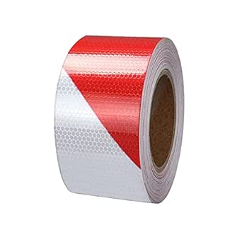 Reflecterend plakband, 3 m x 50 mm, reflecterend waarschuwingstape, hoge zichtbaarheid, fluorescerende lichtband, transportveiligheidsrol Reflecterend plakband, 3 m x 50 mm, reflecterend waarschuwingstape, hoge zichtbaarheid, fluorescerende lichtband, transportveiligheidsrol