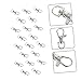 BESPORTBLE 60pcs Stainless Steel Bird Door Lock for Pet Birds Easy to Use for Birdcages Secure Your Sturdy Accessories