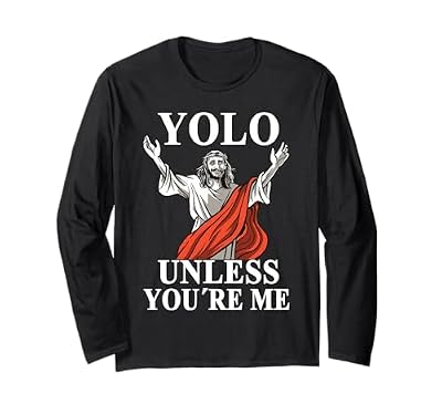 YOLO Ausser Du Bist Ich Funny Easter Jesus Long Sleeve T-Shirt