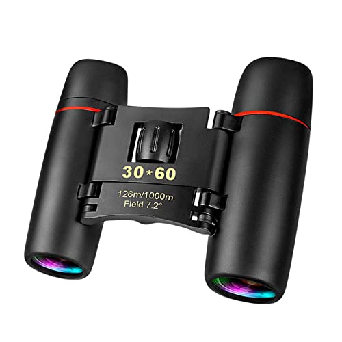 5#XF 30X60 Mini Compact Binoculars for Kids and Adults Portable Pocket Foldable Binoculars for Waterproof Bird Watching Mount