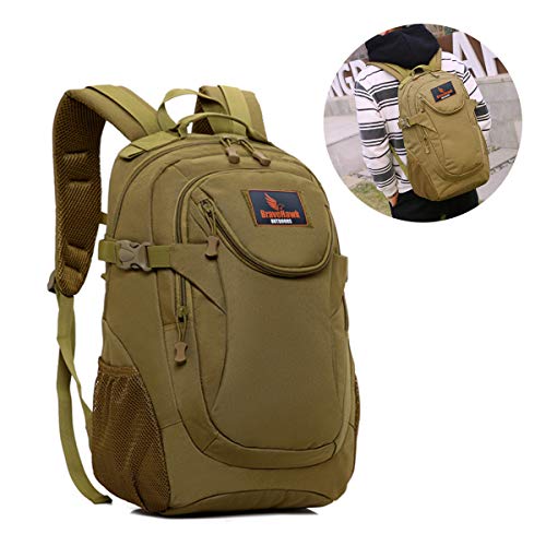 BraveHawk OUTDOORS Tactical Rucksack Backpack, 800D Military Nylon Oxford Water Resistant MOLLE Shoulder