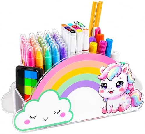 Desk Organizer Art Supply Organizer Pen Holder Unicorn Gifts for ...