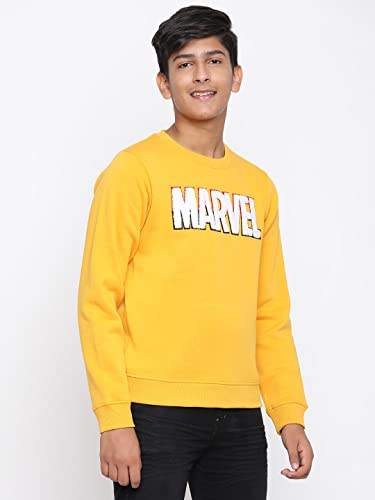 Image of Li'l Tomatoes Boys Marvel Fleece Sweatshirt | 100% Fleece Winter Pullover | Graphic Print Casual Wear | 7-16 Years