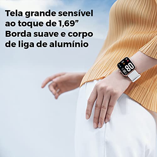 Relógio Smartwatch Xiaomi Maimo Watch Conectividade Bluetooth 5.0 Tela de 1.69 polegadas Sensível ao