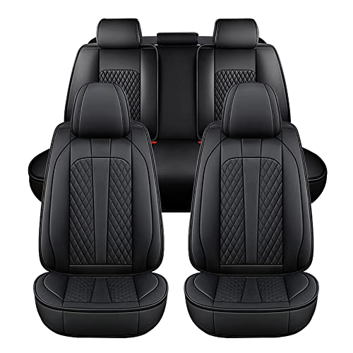 LonYogan Fundas Asientos Coche Polipiel para Hdai Accent 2004-2022 para Delanteros y Traseros, 5 plazas Juego de Fundas de Asientos, Juegos de...