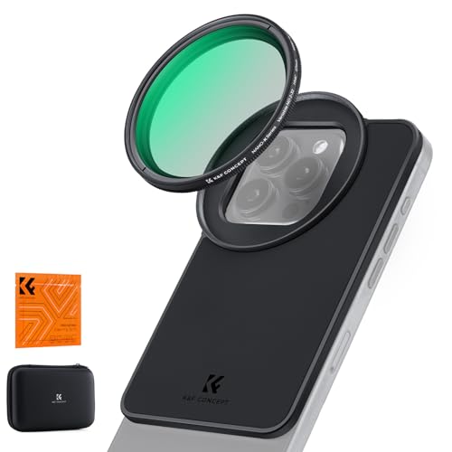 Filtre ND2-32 variable K&F CONCEPT 67mm : gérez la lumière sur iPhone Magsafe