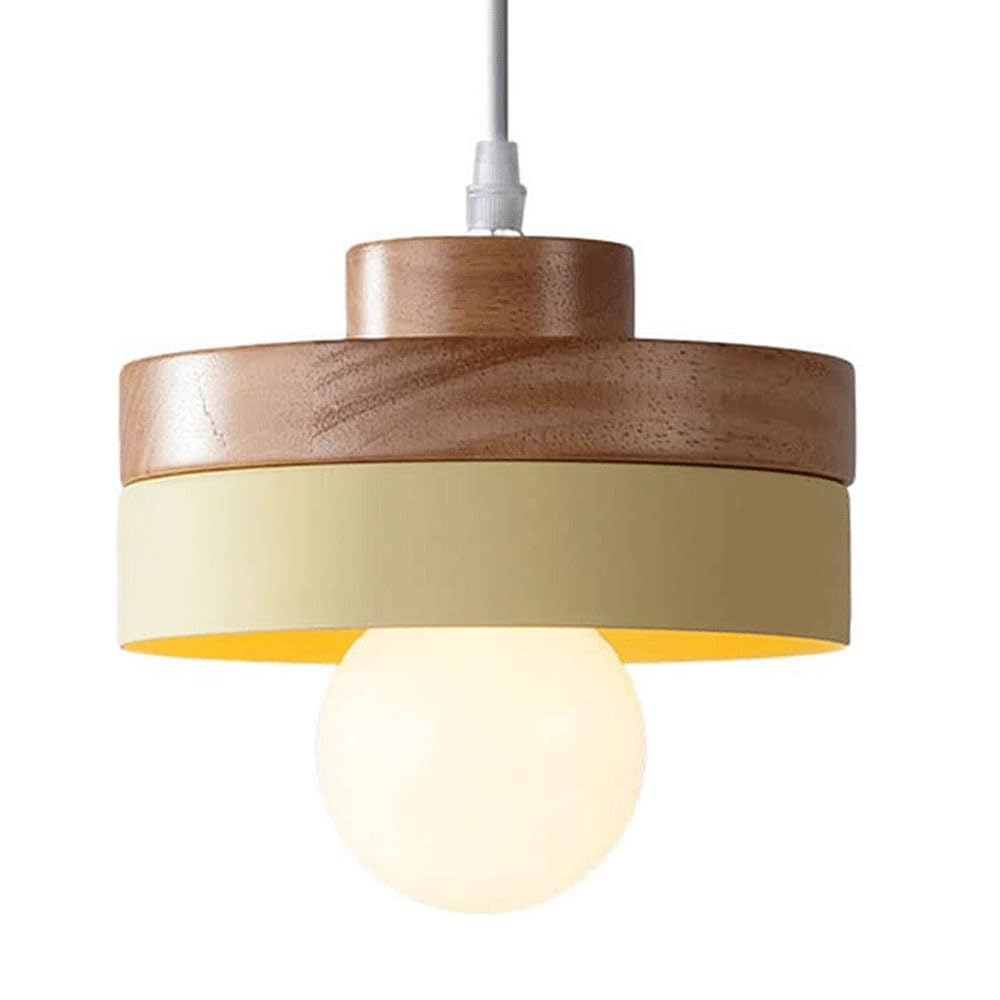 HYJAUSXB Creative Colorful Metal Chandelier Lampshade, Simple Style Pendant Lamp, E27screw Single-Head Hanging Light, Balcony Bar Decoration Ceiling Lighting Fixtures