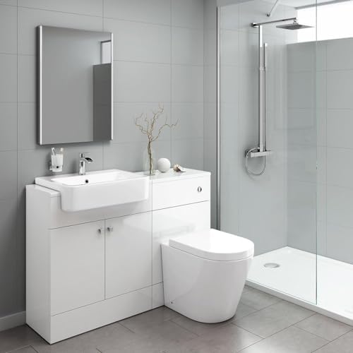 iBathUK Aurora Wall Mounted LED Bathroom Mirror, Modern Battery Powered Illuminated Mirror with Dual 6500K Cool White Light Strips with Portrait or Landscape Mount in Aluminium Frame, 500 x 700mm - Cosy Home Interiors iBathUK Aurora Wall Mounted LED Bathroom Mirror, Modern Battery Powered Illuminated Mirror with Dual 6500K Cool White Light Strips with Portrait or Landscape Mount in Aluminium Frame, 500 x 700mm - Image 2