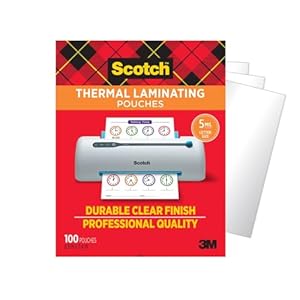 Scotch Thermal Laminating Pouches, 100