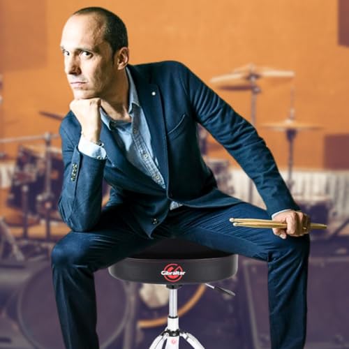 image for Gibraltar Hydraulic Drum Throne with Oversized Saddle Seat and Pneumat