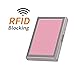 EASTNIGHTS RFID Credit Card Holder Metal Credit Card Case Wallet Business Card Holder for Women Men pink