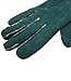 YISEVEN Men's Curly Shearling Leather Gloves Luxury New Zealand Lambskin Handmade Sheep Hair Fur Furry Lined Warm Sherpa Wool Lining for Winter Cold Weather Dress Driving Gifts, Green Size Small