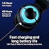 YOWU Cat Ear Headphones, Cute Cat Ear Gaming Headsets with Bluetooth 5.2 for PC/PE/Switch/PS4/PS5, Built-in Mic & Customizable RGB Light Effect for Anime Lovers(CE Black) - Image 3
