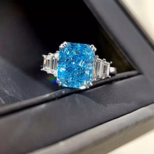 Alliance aigue-marine S925 et diamants pour célébrer votre amour éternel