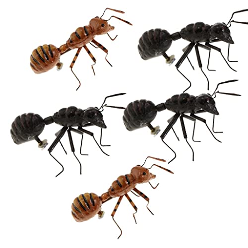 Jouet figurine insecte argile : lot éducatif de 5 statues de fourmis avec aimant de décoration