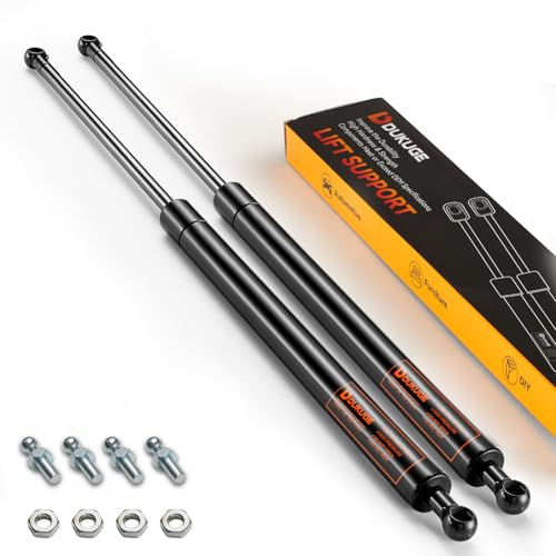Dukuge 20 inch 200lb/890N Gas Struts, 20in 200 Pounds Gas Spring Shocks Lift Support Hydraulic Arms for Heavy Duty RV Bed Murphy Bed Piston Replacement Truck Bed Cover (Super Strong), Set of 2