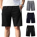 ◆ Stil: Sport Shorts Herren Sommer Kurze Hose Cargo-Shorts, lockere Passform mit geraden Beinen. Sitzt bequem in der Taille. Gürtelschlaufen zur Taillenverstellung, praktische und tiefe Mehrfachtaschen.
