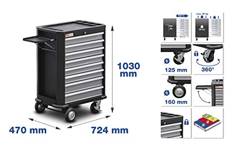 BGS 4090 | Werkstattwagen | 8 Schubladen | mit 293 Werkzeugen – Bild 3