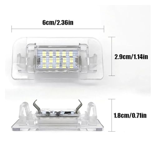Luz de matrícula LED Benz Clase B evita error de bombilla fundida W246 7
