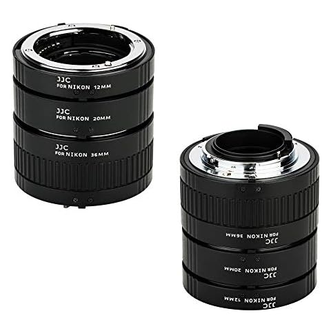 JJC Auto Focus Macro Extension Tube Set for Nikon DSLR Cameras Cover