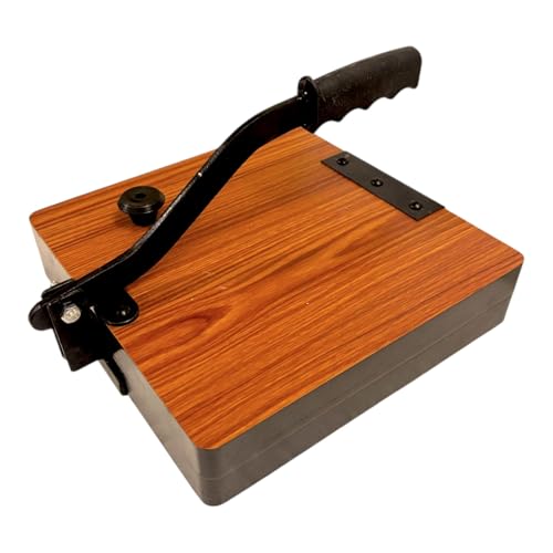 Image of Achleshwar Wooden Square Papad Puri Press Maker | Heavy Duty Plywood Board with Iron Handle | Roti Maker for Kitchen | 11 Inch (11Inch)