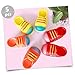 Didiseaon 5Pcs PET Squeaky Toy Set Indoor Cat and Puppy Chew Shoes Interactive Rubber Sneakers Sound Sturdy Dog Toys for Playtime Random Color
