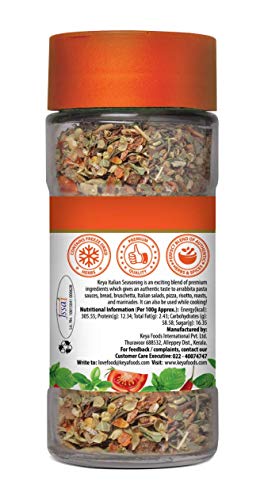 Image of Keya Italian Seasoning, All Natural & Healthy Italian Spice Blend for Pizza, Pasta| Glass Bottle | Premium Herbs and Spices 35gm (Pack of 3)