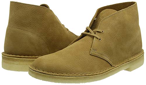 Image of CLARKS Men's Desert Boot Chukka Boot, Black Leather, 13 M US