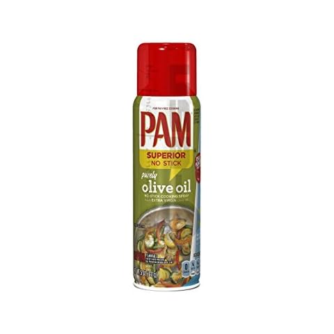 PAM 100% Natural Olive Oil Cooking Spray 5 oz (Pack of 12) Cover