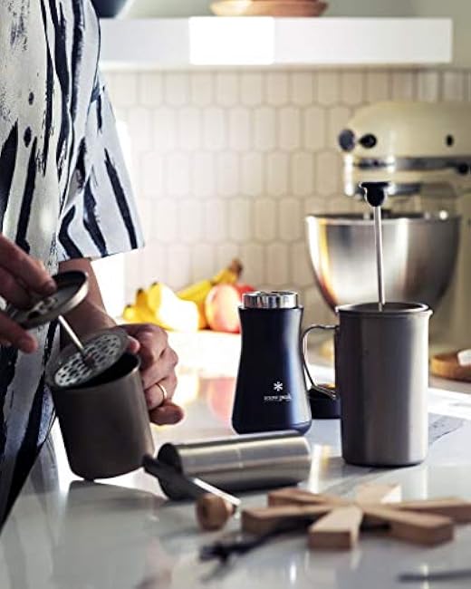 Snow Peak's Tsuzumi Bottle 350, TW-350BK, Stainless Steel, Vacuum-Sealed, Double-Walled, Made in Japan, Lifetime Product Guarantee, Lightweight for Camping & Everyday Use