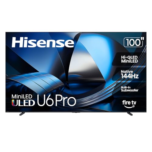 Hisense 100" U6 Pro Series Mini‑LED ULED 4K 144Hz UHD HDR Gaming AI Smart Fire TV (100U6SF Pro, 2026 New) - image 1
